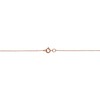 Kooljewelry Solid 10k Rose Gold Dainty Rope Chain Necklace (0.7