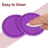 sourcing map 2pcs Car Cup Coasters Universal PVC Car Cup