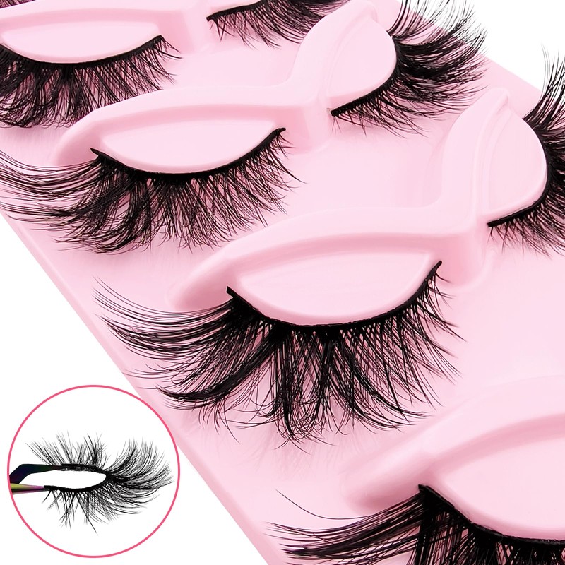 3D False Eyelashes, Cat's Eye, Natural Artificial Eyelash Extensions Set,