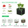 VIVOSUN 5 Pack 5 Gallon Square Grow Bags, Thick Nonwoven