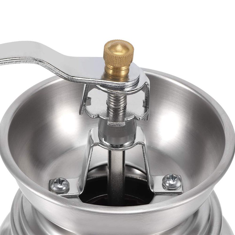 Portable Stainless Steel Manual Coffee Grinder Convenient Adjustable Coffe Bean