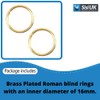 Hollow Brass Plated Curtain Rings - 20 mm O Shaped