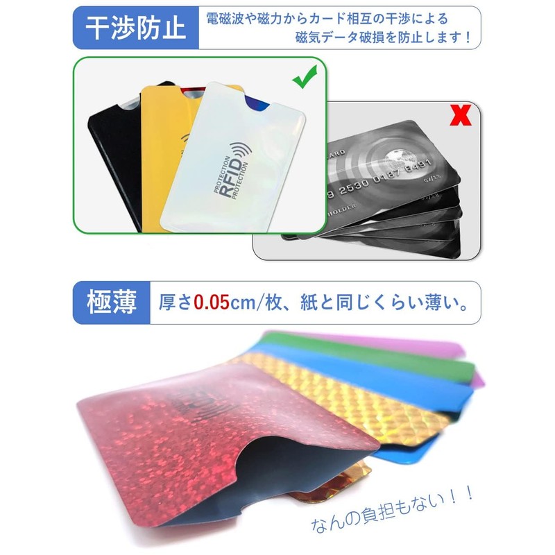 Iwamatu 10 + 5 Sheets" Anti-Skimming Card Case, IC Card,