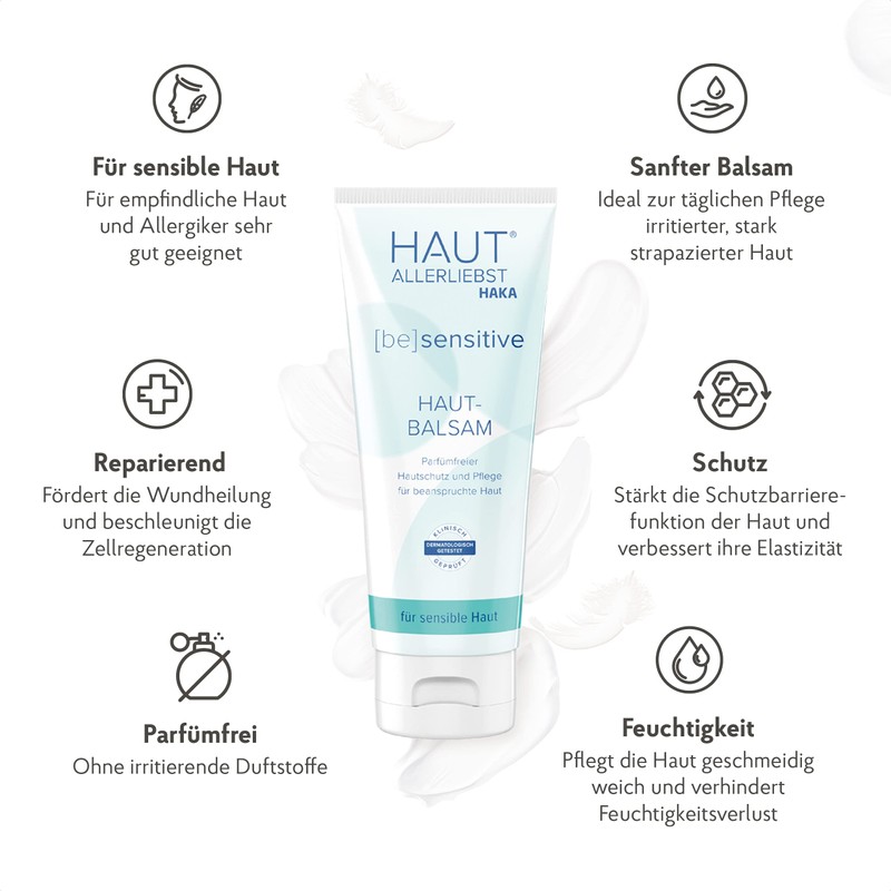 Hautlliebst Skin Balm Sensitive for Dry Skin, Face and Body