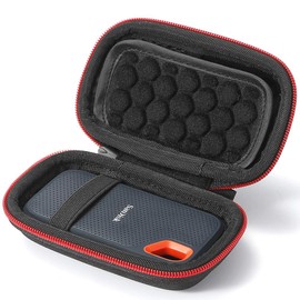 Hard Case for SanDisk 250GB / 500GB / 1TB / 2TB Extreme SSD SDSSDE60 Carrying Case - Black