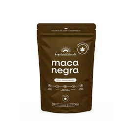 KOYA Maca Negra En Polvo 100 g | Perfil Terroso Con Notas Dulces Y Maltosas | Sin Gluten | Vegano Y Keto | Sin Azúcares Añadidos | Para Batidos, Bebidas Y Repostería | Maca Negra 100% Pura