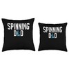 Spinning Dad Spin Cycle Bike Throw Pillow