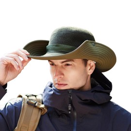 Sun Hats for Men Women Fishing Cooling UPF 50+ Breathable, Wide Brim Bucket Hat Fishing Hiking Gardening Safari Beach