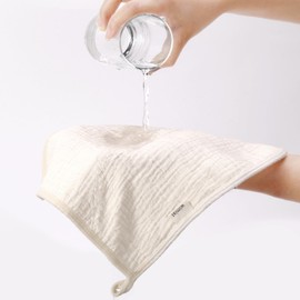 Wimist 10 Pack Baby Washcloths, Baby Muslin Washcloths, Baby Wash Cloths Face Cloths, Suitable for Newborns, Children, 10 x 10 inches