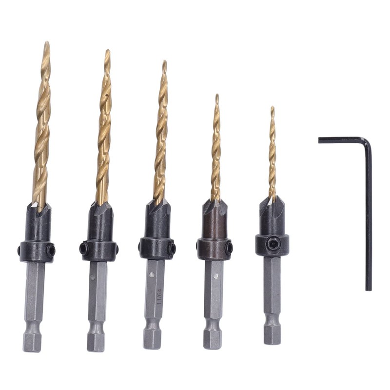 Generic Tapered Drill Bits, Counter Sink Drill Bits for Woodworking