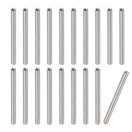 sourcing map 20 x 30 mm Dowel Pins 304 Stainless Steel Round Head Flat Fastening Elements