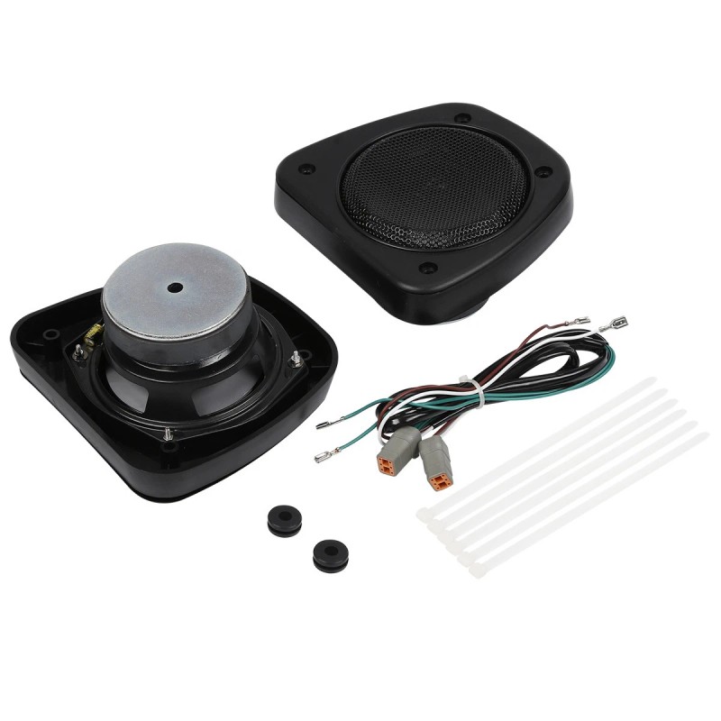 TCMT Lower Fairing Audio Speakers W/Wiring Harness Fit For Harley