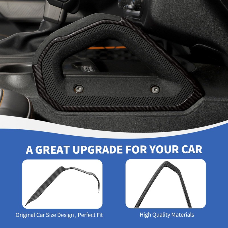 RAZPOY Center Console Dash Grab Handle Cover Trim Compatible with