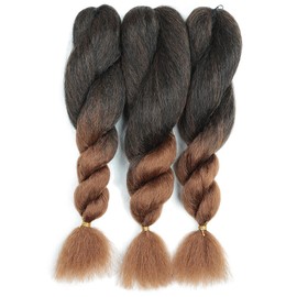 Crochet Vixen Bundles 22 inch Kinky Straight Crochet Hair for Black Women 3 Packs Premium Synthetic Fibers Crochet Braids (T30, 22 inch)