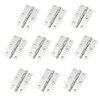 Adyoney 10Pcs Stainless Steel Flat Hinges 3.5 inch Door and