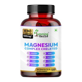 Humming Herbs Suplemento Quelado de Complejo de Magnesio 500 Mg: Mezcla