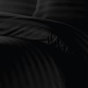 Ev Dekor® Single Duvet Cover Set Hotel Quality Stripes Satin