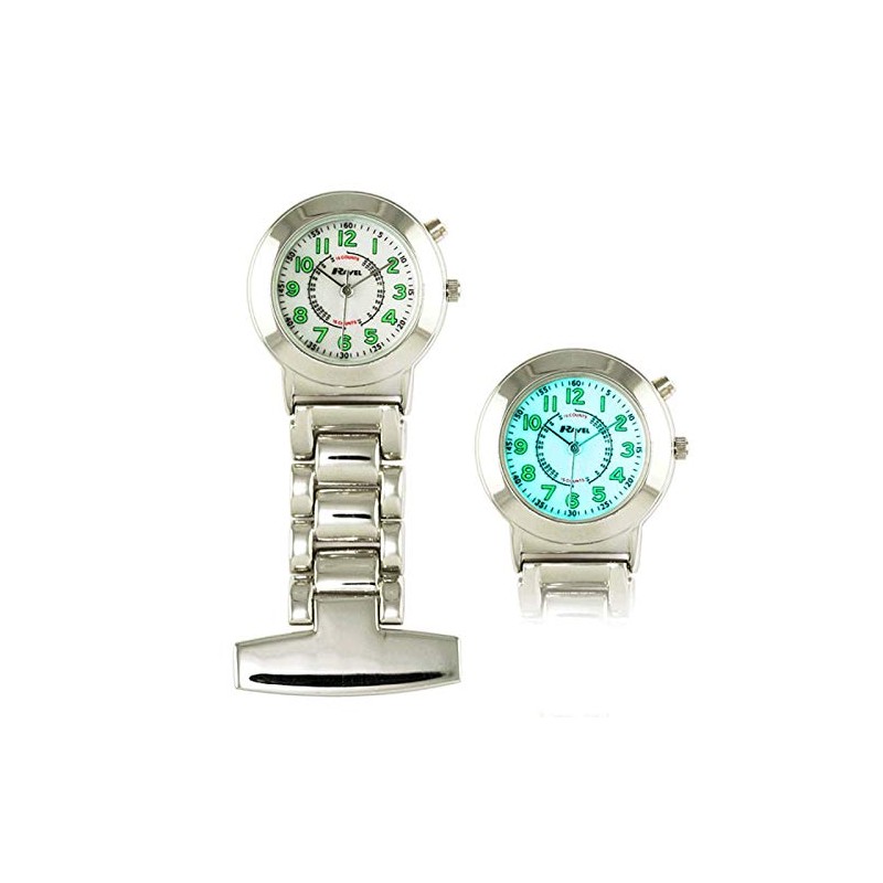 Ravel - Classic Nurses Fob Watch with EL Backlight -
