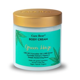 CareBear Körpercreme – Intensive Feuchtigkeitspflege mit Gurke, Vitamin E - 220 g–Tägliche Feuchtigkeitscreme für weicheund strahlende Haut - Natürliche Inhaltsstoffe