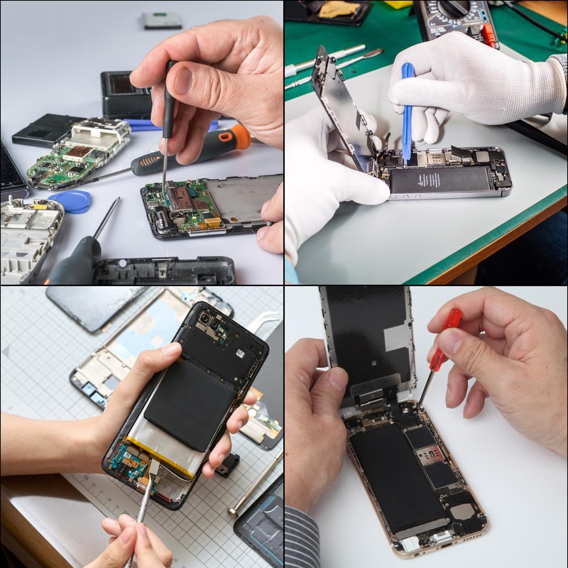 sourcing map 5pcs Universal Pry Spudger Tool, Phone Pry Opening