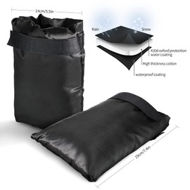 4 Cubiertas de Protección contra Heladas de Grifo de Agua para Invierno Calcetín para Grifo de Jardín Exterior Protector de Grifo Aislado Impermeable Anticongelante 8.26 x 5.9 Pulgadas