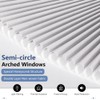 OUDUCK Arch Window Shades Light Filtering Half Circle Cellular Shades,