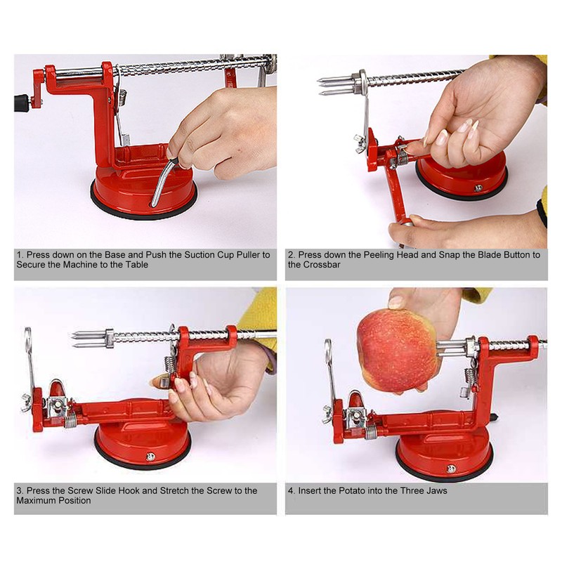 3 in 1 Potato Peeler Corer Spiral Cutter Tool 304