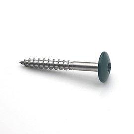 50 x 4.8 x 38mm RAL 6005 Moss Green Stainless Steel Facade Board Screws A2
