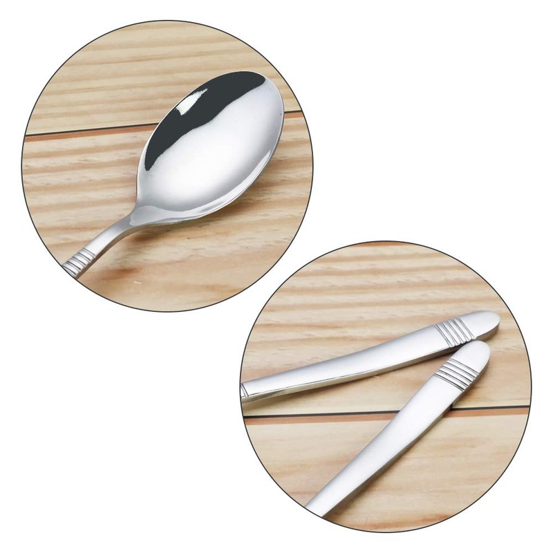 Callyne12-Piece Dinner Spoons, Stainless Steel Cutlery Spoon