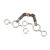 Horse Gag Ring Snaffle Stainless Steel Brass 145mm Mouthpiece Horse