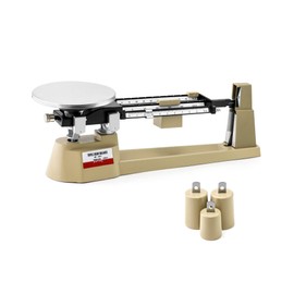 QWORK Triple Beam Mechanical Balance, 2610g/0.1g Lab Analytical Weight Set, Triple Beam Scale with Zero Adjustment Knob, No Need Battery
