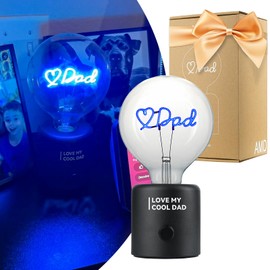 AMDTU Rechargeable Cordless Table Lamp with USB Charging Port Dimmable LED Light Wireless Desk Lamp Portable Nightlight for Bedside Bedroom Office Perfect Dad Birthday Gift for Dad