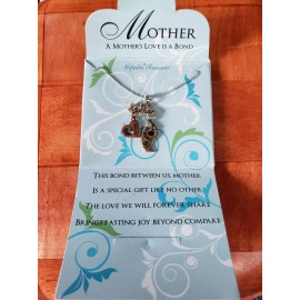 Giftable Treasures Mother Charm Necklace Love Bond Mom Fashion Jewelry New