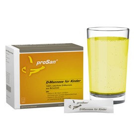 proSan D-Mannose for Children from 4 Years (30 Sticks) Vegan & No Additives 100% Natural D-Mannose Powder Made of Birch + Vital Substances for the Bladder Mucosa and the Immune System