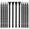12Pcs Carbon Fiber Plastic Scrapers Tool, Crevice Cleaning Tool Non-Scratch