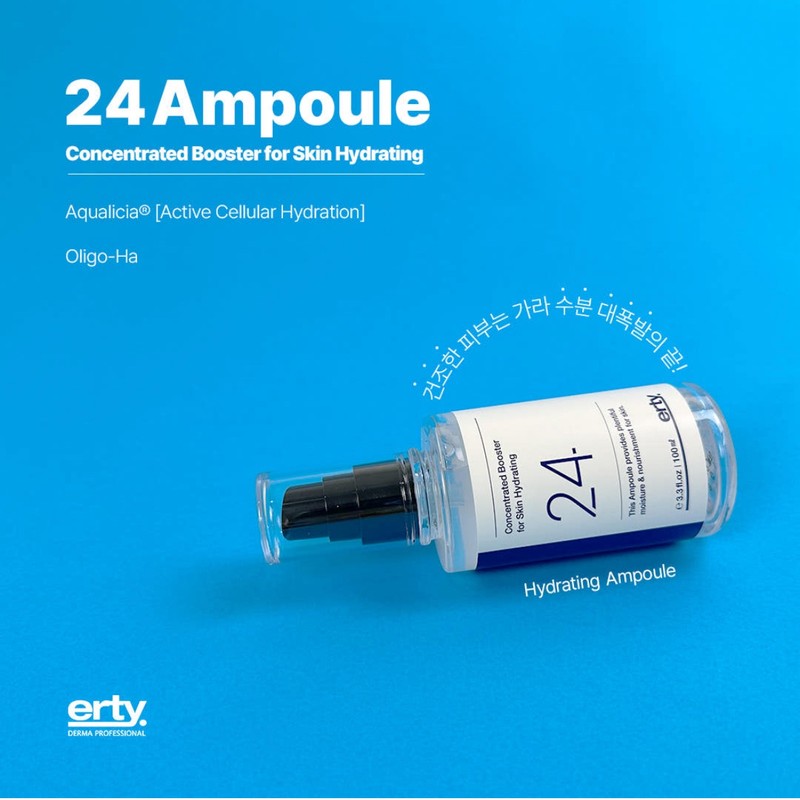 Erti 24 Ampoule Moisture Concentrate Booster for Skin Hydrating 100ml