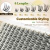 Wispy Lash Clusters CC Curl Natural Eyelash Clusters Clear Band