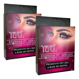 Duo De Pigmento Para Cejas Yefet A Base De Henna                                                                                                      