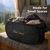 Collapsible Laundry Basket with 3 Sections – Foldable Laundry Hamper
