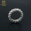 US Warehouse In-stock 925 Silver Tennis Moissanite Ring 4mm Width