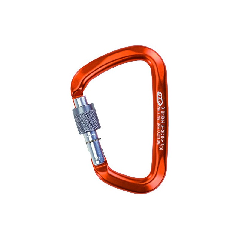 Climbing Technology Large SG Karabiner Large mit Ring, Orange