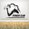 StickMe Women's Fitness Club Wall Sticker (PVC Vinyl, 80 X
