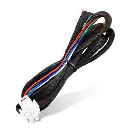 6 Pin Wiring Harness Fits for Leer Truck Topper with Fuse Box Connects The Third Brake Light/Tail Light/Roof Light, Truck Camper Cap Adapter Harness Kit, 6 Pin Trailer Connector Converter Kit