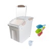 Qiveno Airtight Flour Storage Container 25 lb Rice Storage Container