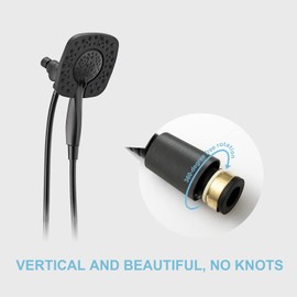 OFFO Shower Hose Oil Rubbed Bronze Kink Free Stainless Steel Shower Hose Attachment Electroplating Handheld Shower Head Hose Flex Hoses Extension with Brass Insert & Nut for Pet Bathing Cleaning 1.5m