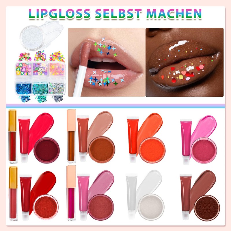 Girls Lip Gloss Set, DIY Lip Gloss
