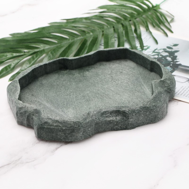 VGOL Reptiles Water Tray Tortoise Feeder Lizard Water Dish Resin