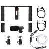 PULUZ Rabbit Cage Tripod Metal Mount with Ring Light Mic