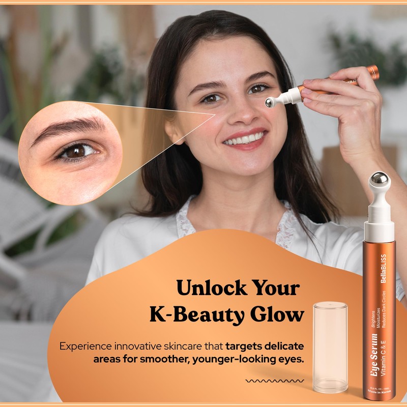 BellaBLISS Eye Serum with Vitamin C & Vitamin E –