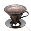 HARIO CFOD-02B Caféole Dripper, For 1 to 4 Cups, Black